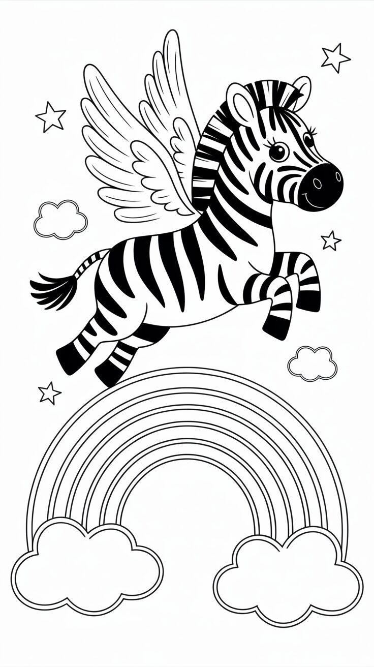 zebra para colorir