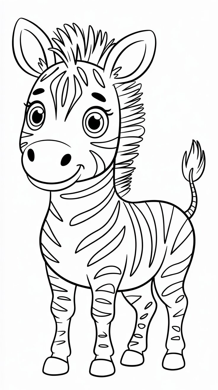 zebra para colorir e imprimir