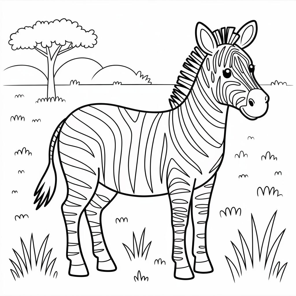 zebra pra colorir