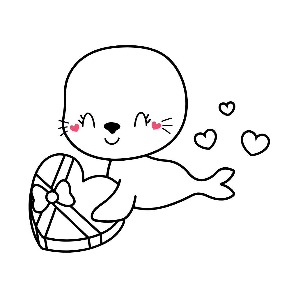 foca desenho para colorir