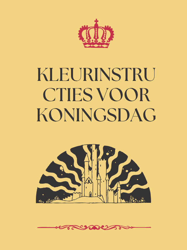 Kleurinstructies voor Koningsdag