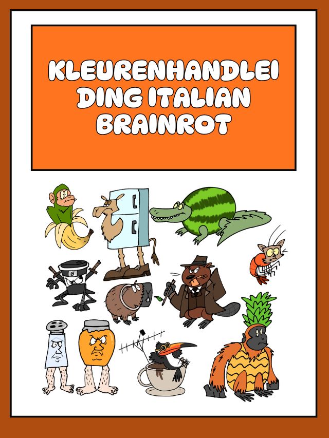 Kleurenhandleiding Italian Brainrot