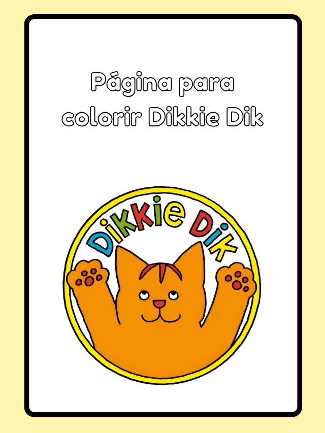 Instruções de Colorir o Dikkie Dik