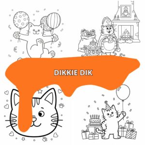 Página para colorir Dikkie Dik