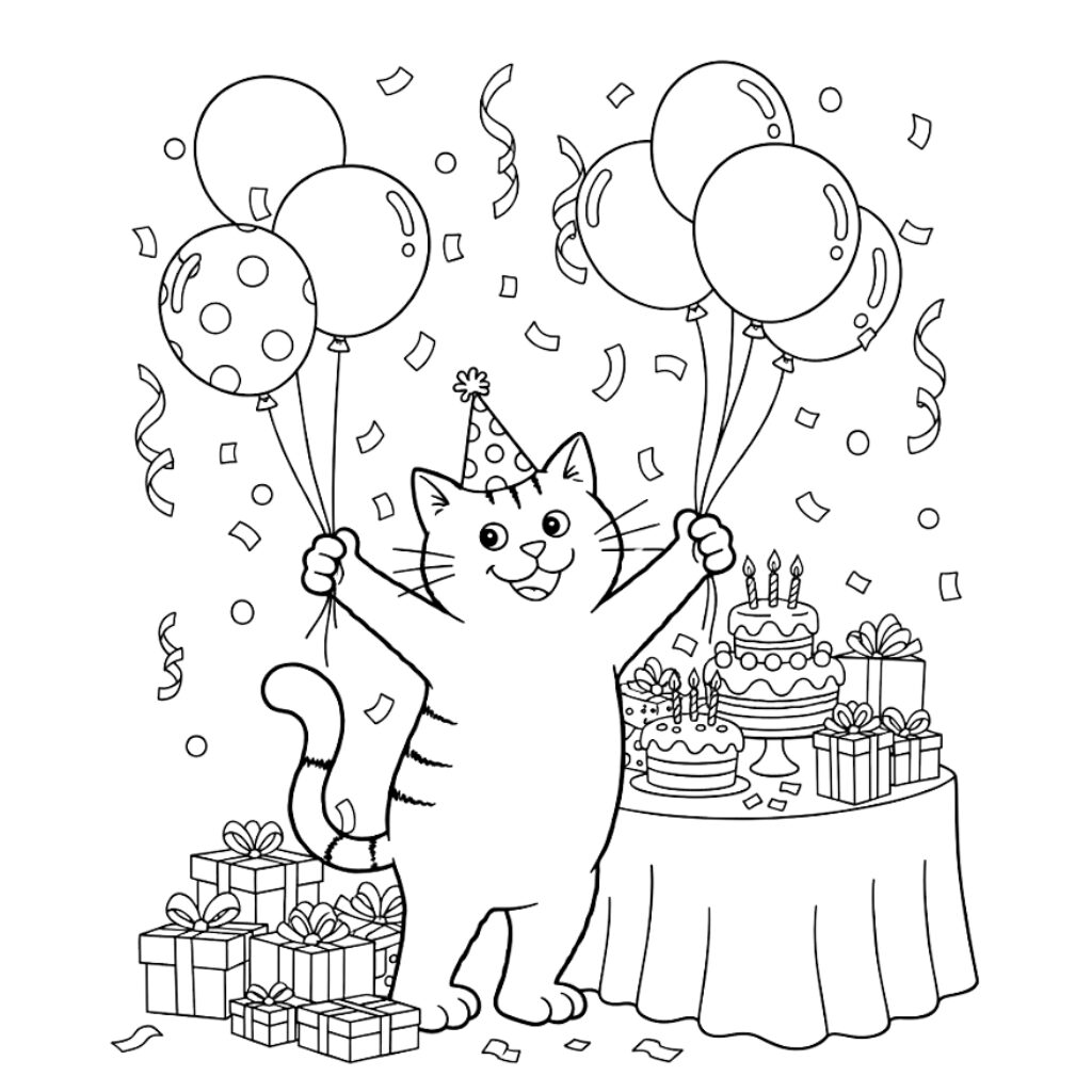 Dikkie Dik página para colorir de aniversário